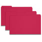 Pressboard File Folder, 1 inch Expansion, 1/3-Cut Tab, Bright Red Color, Legal Size, Set of 25, 086486225380