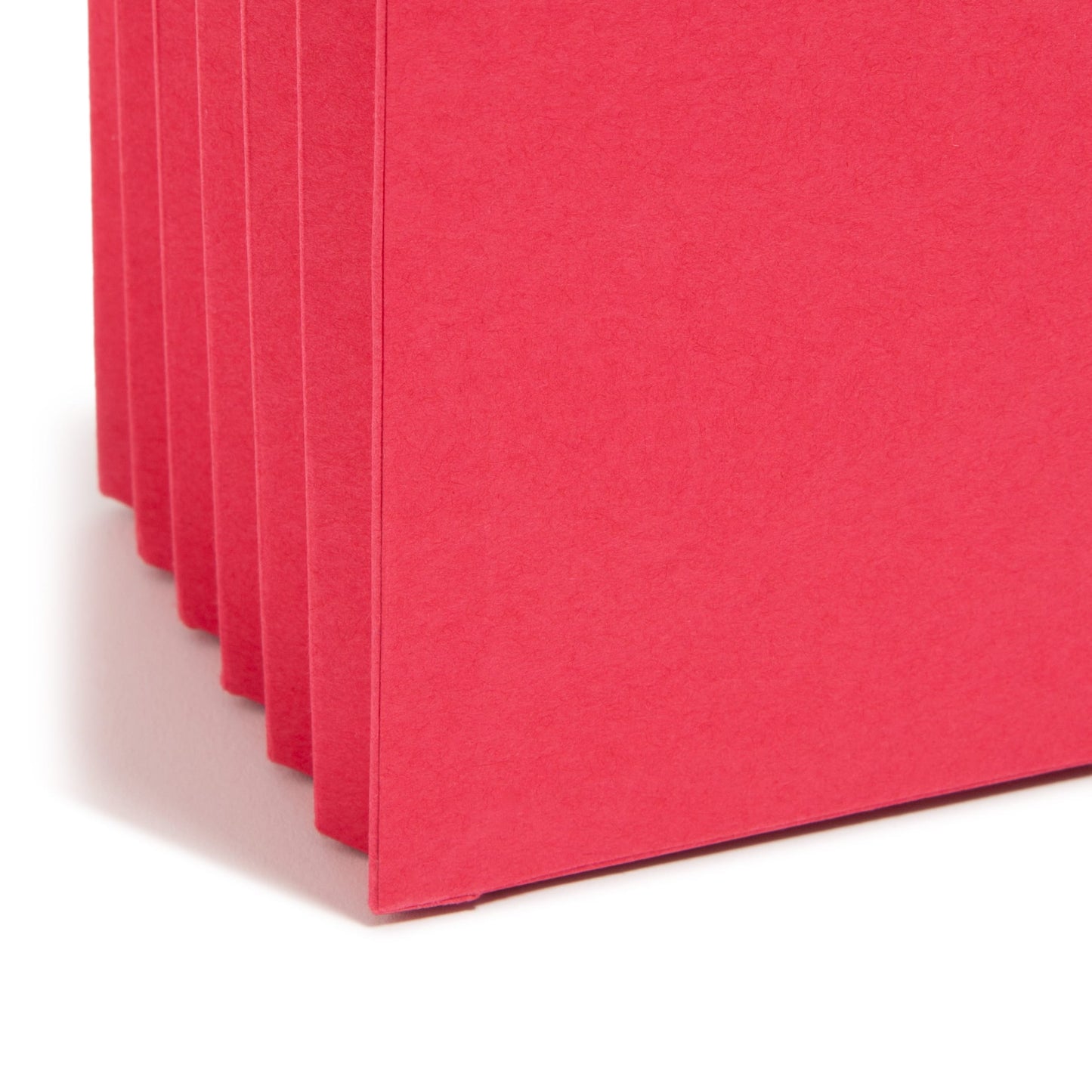 File Pockets, 5-1/4 inch Expansion, Straight-Cut Tab, Red Color, Letter Size, Set of 10, 30086486732414