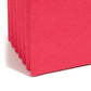 File Pockets, 5-1/4 inch Expansion, Straight-Cut Tab, Red Color, Letter Size, Set of 10, 30086486732414