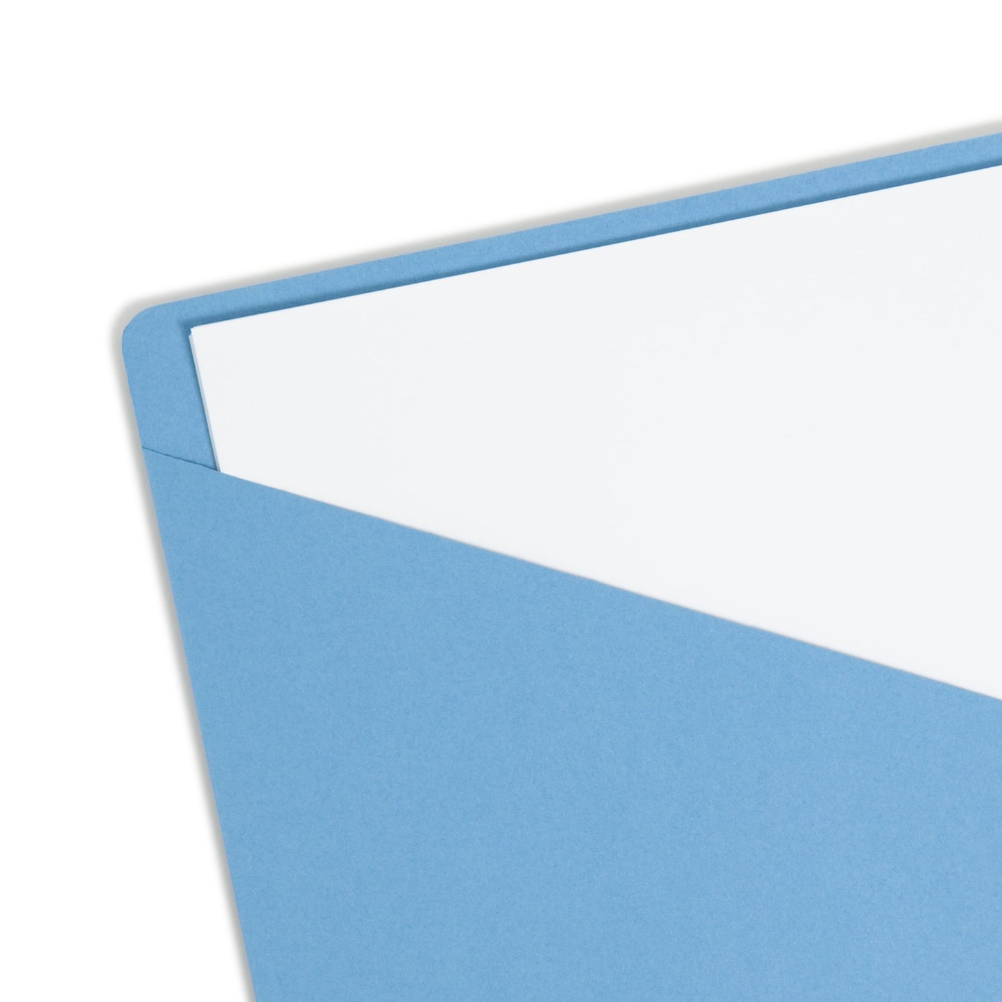 Organized Up® Slash Jackets, Flat-No Expansion, Blue Color, Letter Size, Set of 25, 086486754316