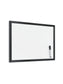 MDF Frame Dry Erase Board, Black, White, 23" x 17", 2' or Smaller, White, 23" X 17" Size, Set of 1, 812296023072