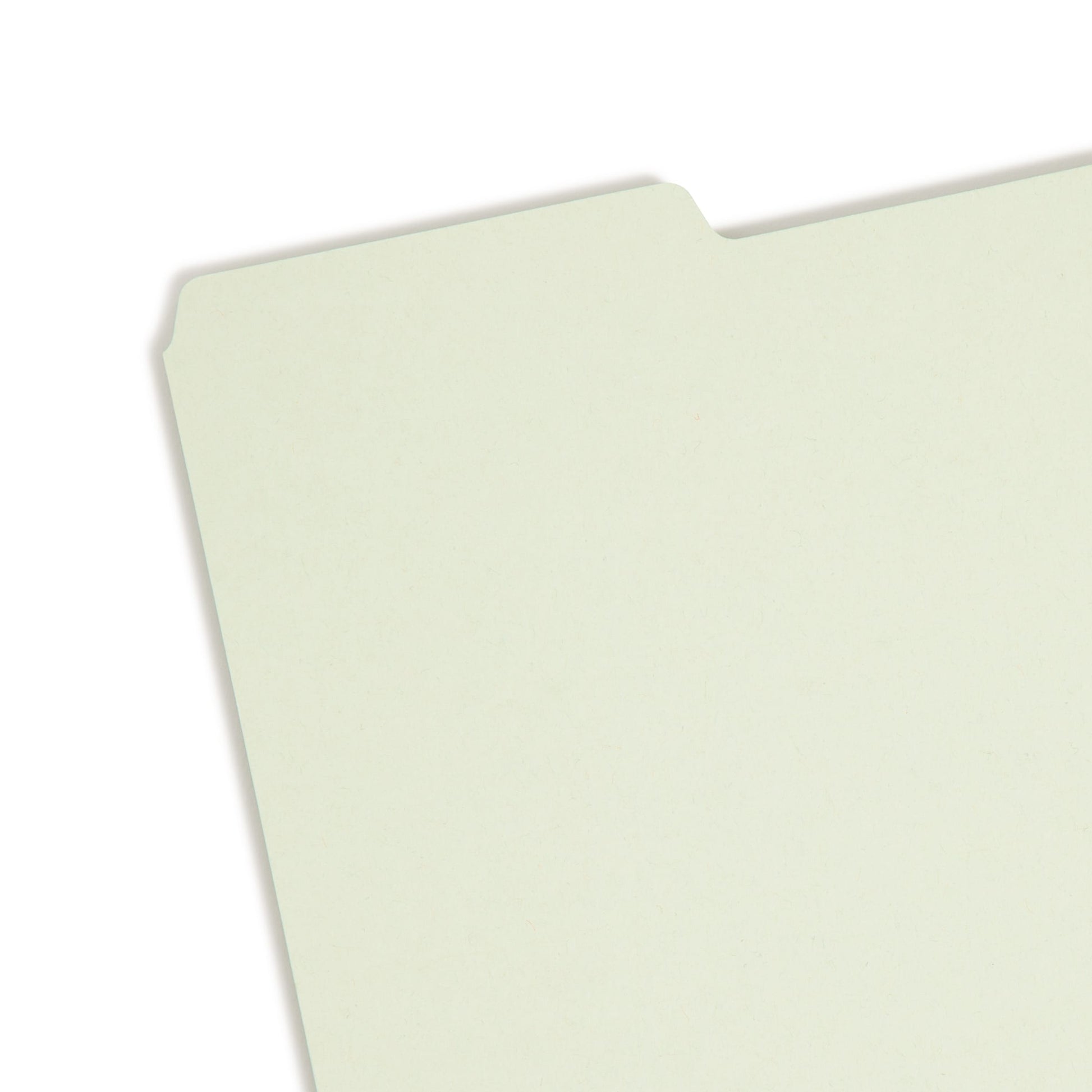 Heavyweight Filing Guides with Blank Tabs, Gray/Green Color, Letter Size, Set of 100, 086486503341