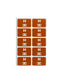 AlphaZ® ACCS Color Coded Alphabetic Labels - Sheets, Dark Brown Color, 1" X 1-5/8" Size, Set of 100, 086486671781