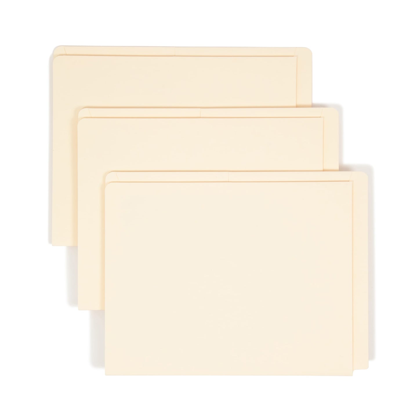 Shelf-Master® Reinforced Tab End Tab Pocket File Folders, Straight-Cut Tab, 2 Pockets, Manila Color, Letter Size, Set of 25, 086486241175