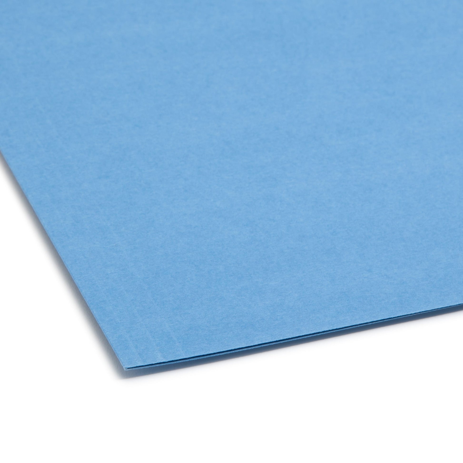 100% Recycled Reinforced Tab Fastener File Folders, Blue Color, Letter Size, Set of 50, 086486120418