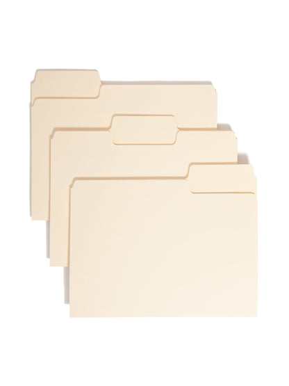 SuperTab® File Folders, 1/3-Cut Tab, Manila Color, Letter Size, Set of 24, 086486119207