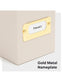 Flip Top Box, Beige Color, 13" X 9.4" X 3.7" Size, Set of 1, 086486702324