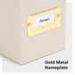 Flip Top Box, Beige Color, 13" X 9.4" X 3.7" Size, Set of 1, 086486702324