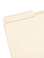 Reinforced Tab File Folders, 1/2-Cut Tab, Manila Color, Letter Size, Set of 100, 086486103268