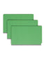 SafeSHIELD® Pressboard End Tab Classification File Folders, Straight-Cut Tab, 2 inch Expansion, 2 Divider, Green Color, Legal Size, Set of 0, 30086486297852