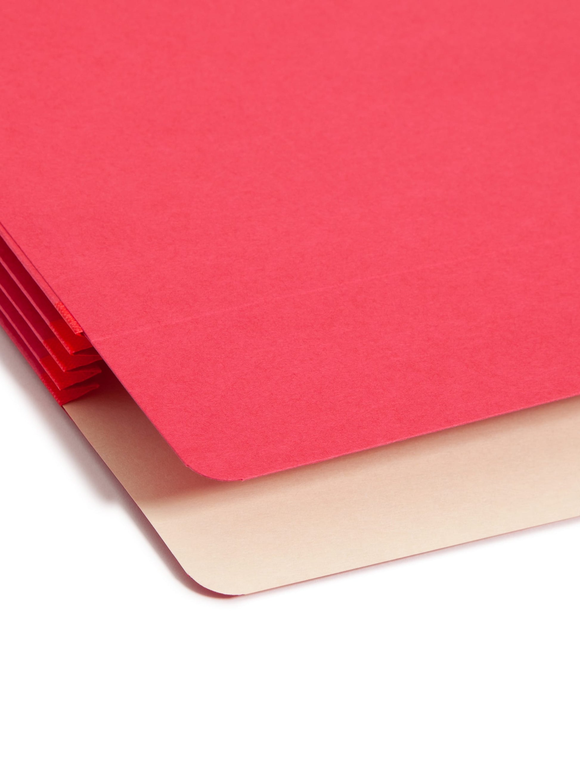 File Pockets, 3-1/2 inch Expansion, Straight-Cut Tab, Red Color, Legal Size, Set of 25, 30086486742314