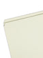 Pressboard File Folder, Straight-Cut Tab, 1 inch Expansion, Gray/Green Color, Letter Size, 