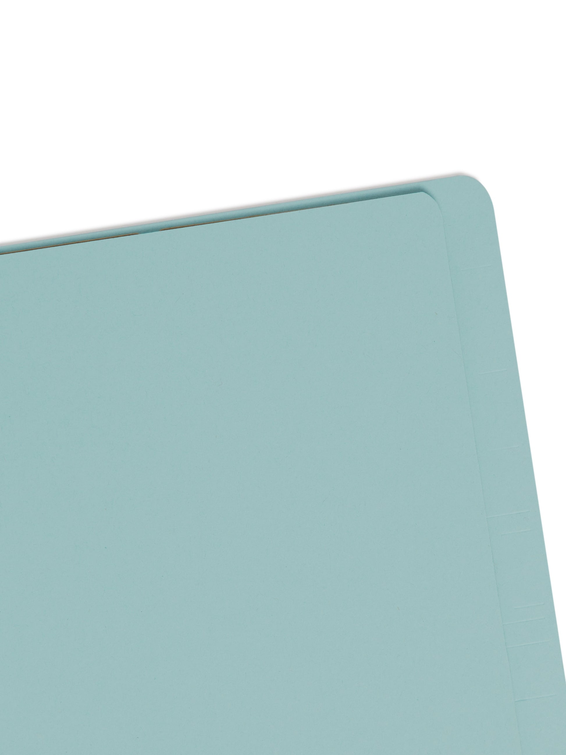 SafeSHIELD® Pressboard End Tab Classification File Folders, Straight-Cut Tab, 2 inch Expansion, 2 Divider, Blue Color, Legal Size, Set of 10, 30086486297814