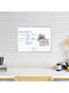 Metal Frame Dry Erase Board, Silver, White, 23" x 17", 2' or Smaller, White, 23" X 17" Size, Set of 1, 812296020705