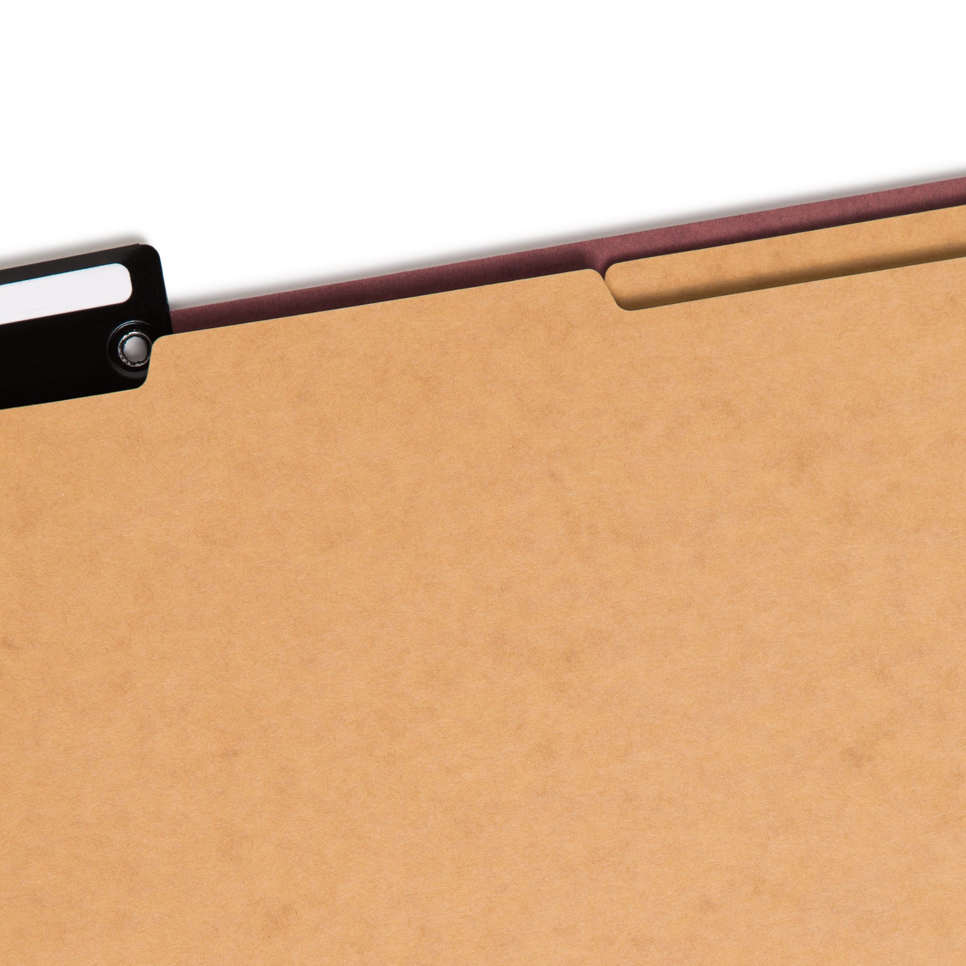 SafeSHIELD® Pressboard Classification File Folders, 2 Dividers, 2 inch Expansion, Metal Tab, Red Color, Letter Size, Set of 10, 30086486142305