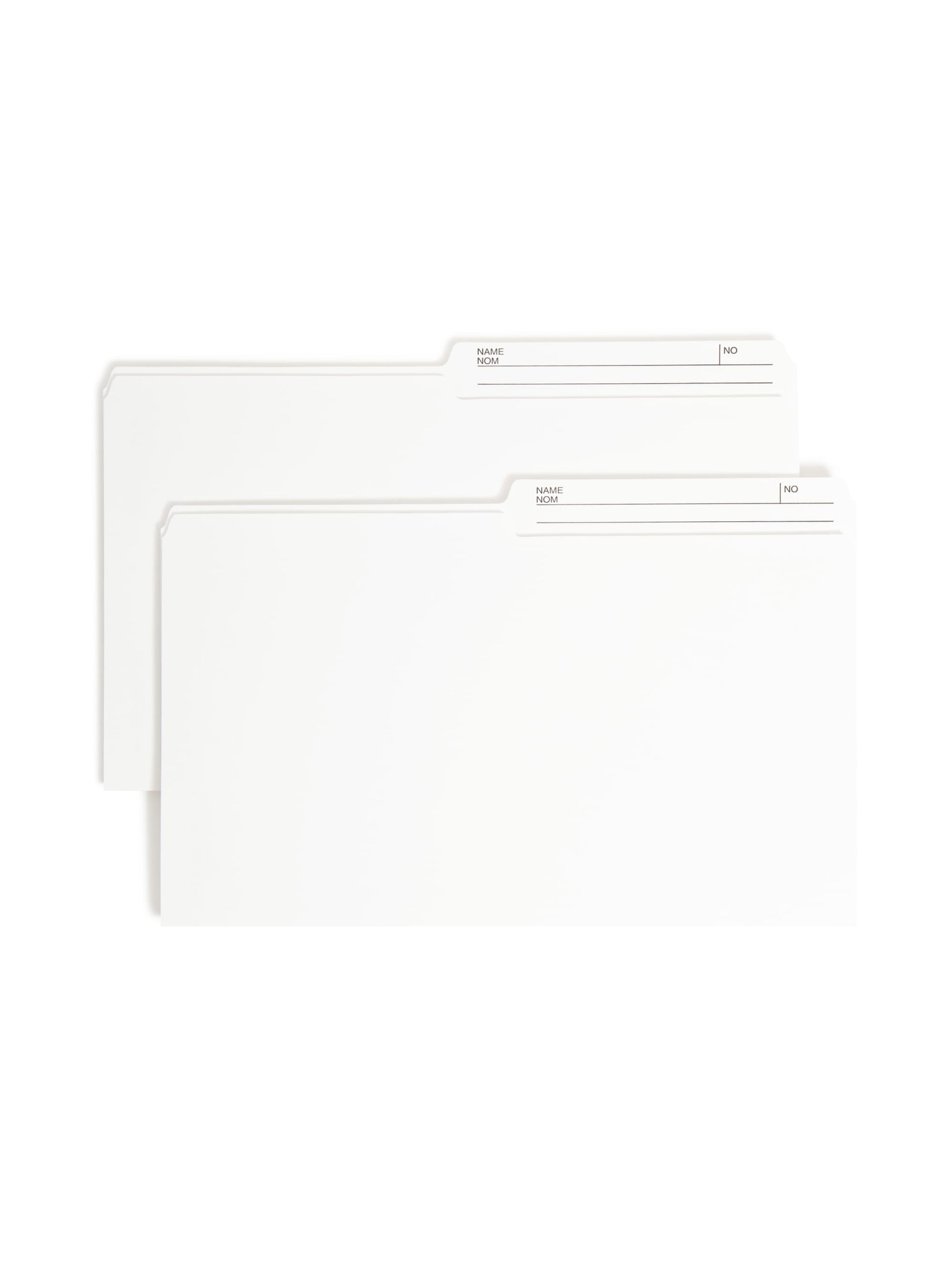 Reversible Printed Tab Fastener File Folders, Ivory Color, Legal Size, Set of 50, 086486195706