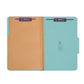 SafeSHIELD® Pressboard Classification File Folders with Pocket Dividers, Blue Color, Legal Size, Set of 10, 30086486190818