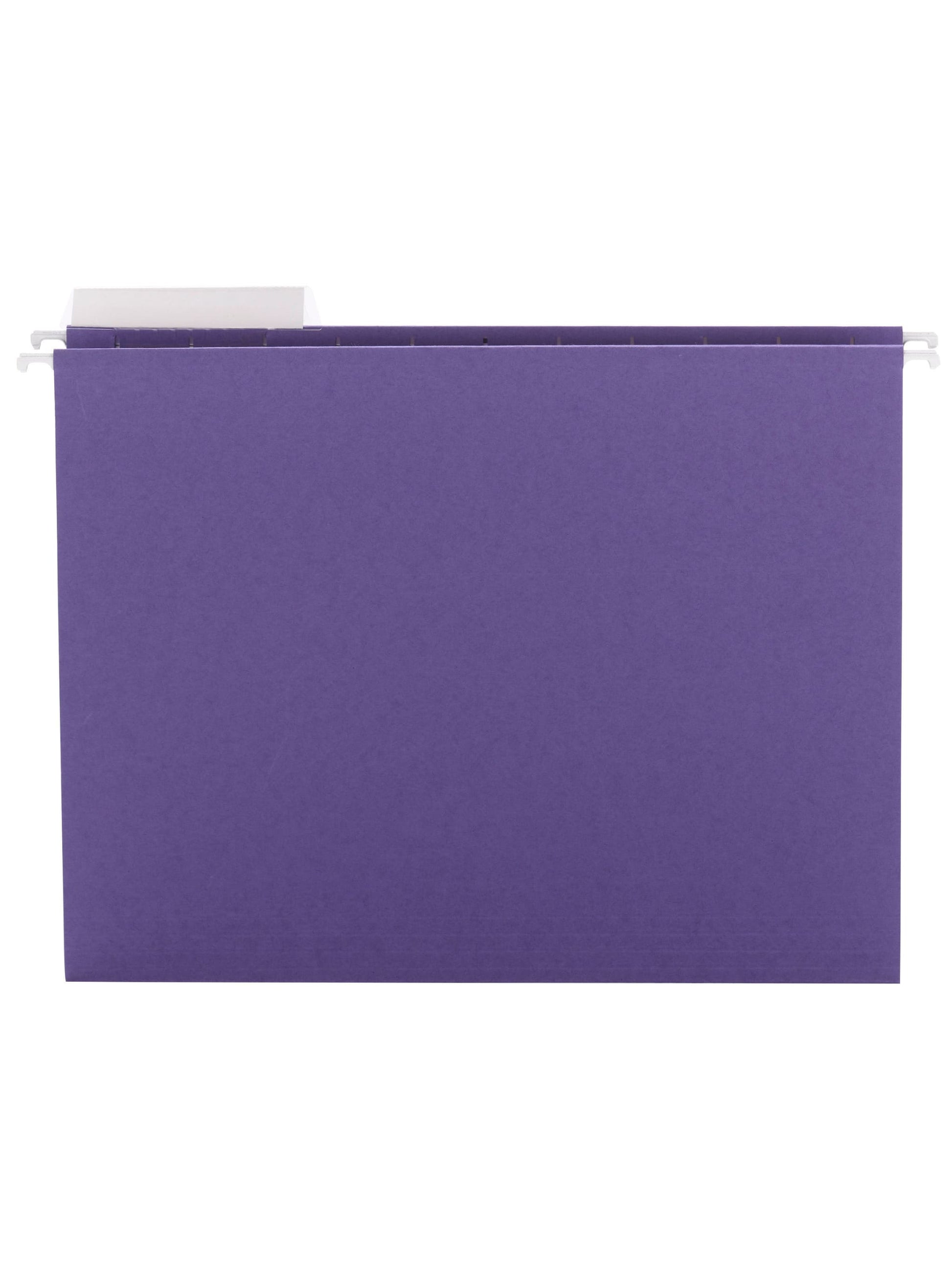 Standard Hanging File Folders with 1/3-Cut Tabs, Purple Color, Letter Size, 