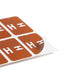 AlphaZ® ACCS Color Coded Alphabetic Labels - Sheets, Dark Brown Color, 1" X 1-5/8" Size, Set of 100, 086486671781