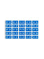 ETS Color-Coded Year Labels - Sheets, Light Blue Color, 1" X 1/2" Size, Set of 250, 086486679213