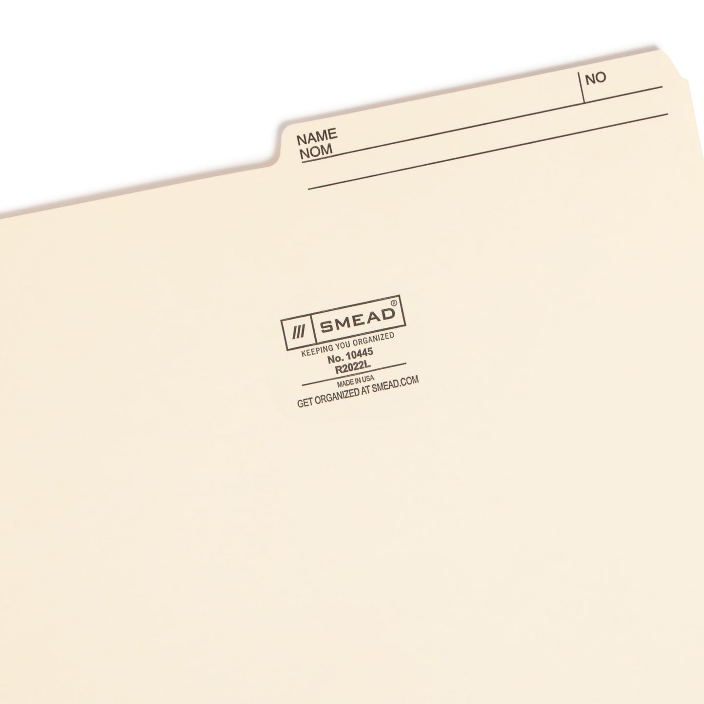 Heavyweight Reversible Printed Tab File Folders, Manila Color, Letter Size, Set of 100, 086486104456