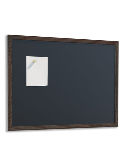 U Brands Rustic Wood-Style Frame Magnetic Chalkboard, 48" x 36" (Actual Size 47" x 35")