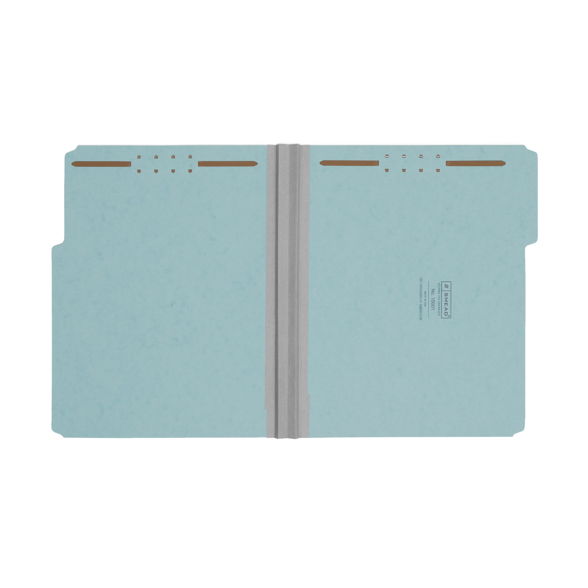 Pressboard Fastener File Folders, 2 inch Expansion, Blue Color, Letter Size, Set of 25, 086486150019