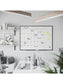 Metal Frame Dry Erase Calendar Board, Black, White, 35" x 47", 4 x 3, White, 35" X 47" Size, Set of 1, 817894029006