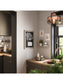Rustic Frame Magnetic Chalkboard, Brown, Black, 23" x 17", 2 x 1.5, Black, 23" X 17" Size, Set of 1, 843463145501