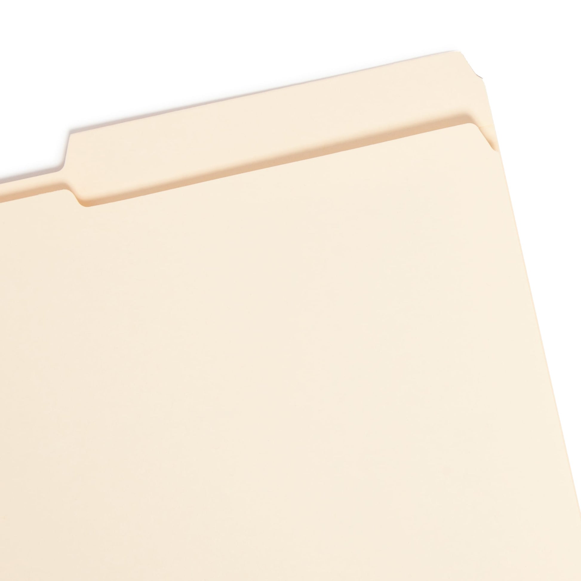 Reinforced Tab File Folders, 2/5-Cut  Right Tab, Manila Color, Legal Size, Set of 100, 086486153867