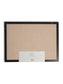 MDF Frame Cork Board, Black, Natural, 2" x 1", 2' or smaller, Natural, 2" X 1" Size, Set of 1, 812296020262