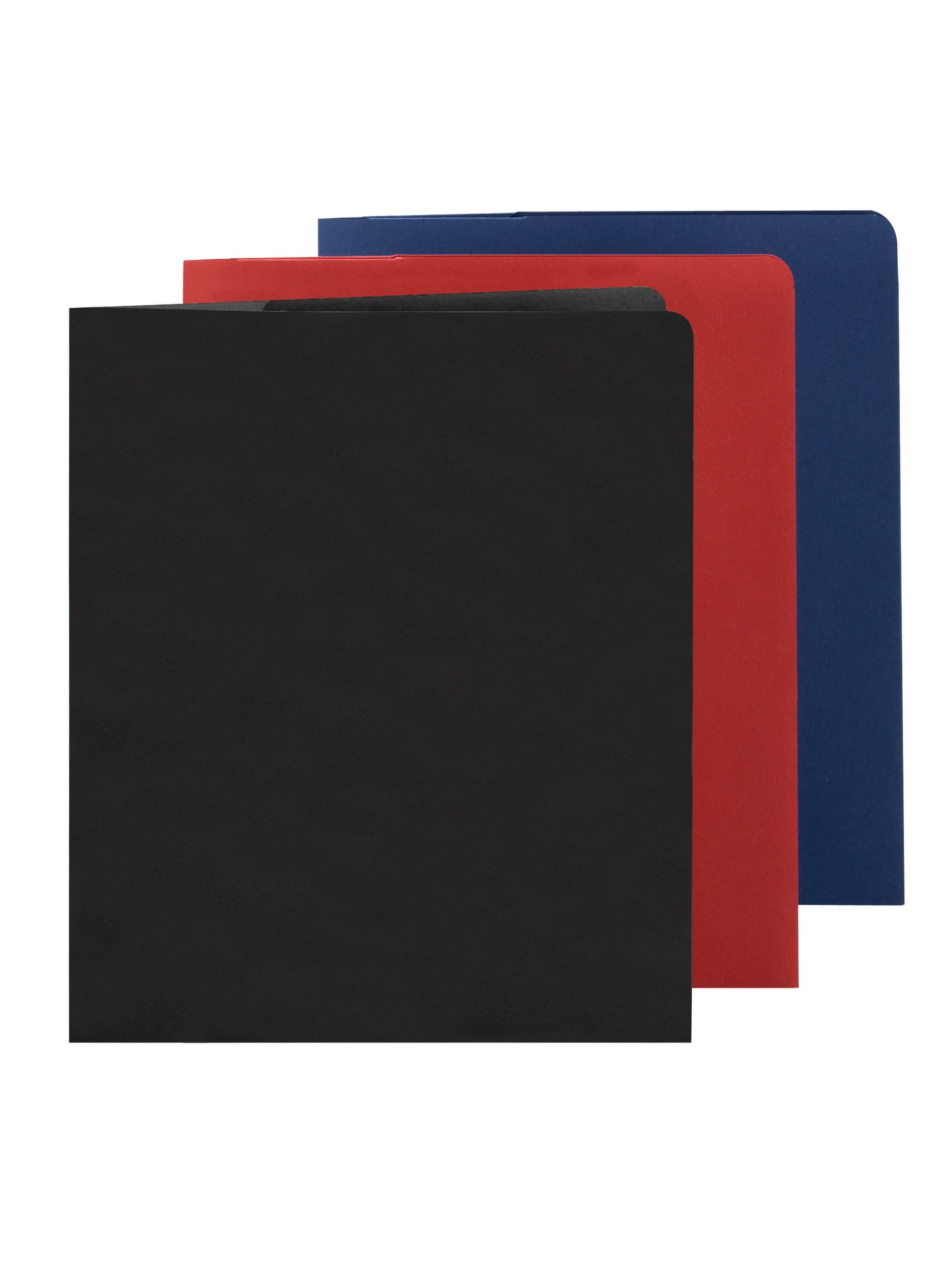 Lockit® Two-Pocket Folders, Black Color, Letter Size, Set of 25, 30086486879812