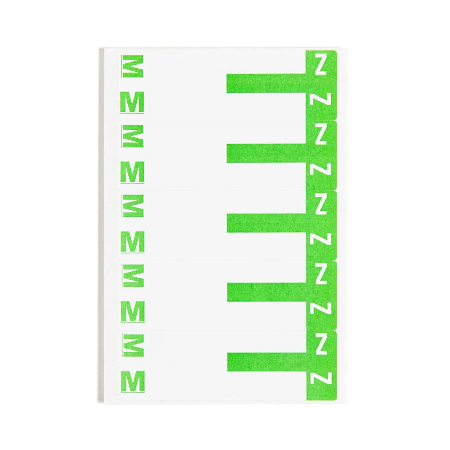 AlphaZ® NCC Color-Coded Name Labels - Sheets, Light Green Color, 3-5/8" X 1-5/32" Size, Set of 100, 086486671644