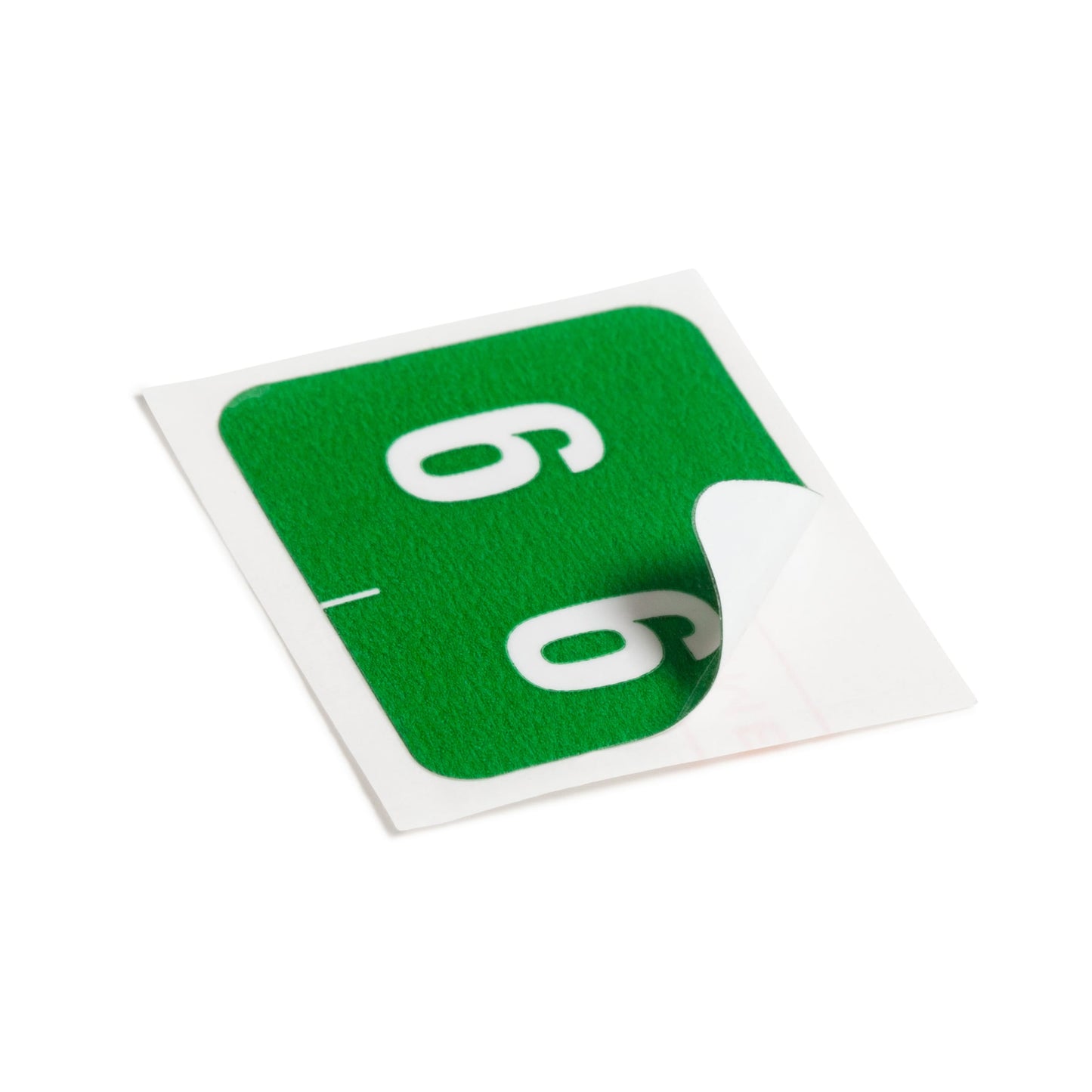 DCCRN Color-Coded Numeric Labels - Rolls, Green Color, 1-1/4" X 1" Size, Set of 500, 086486673464