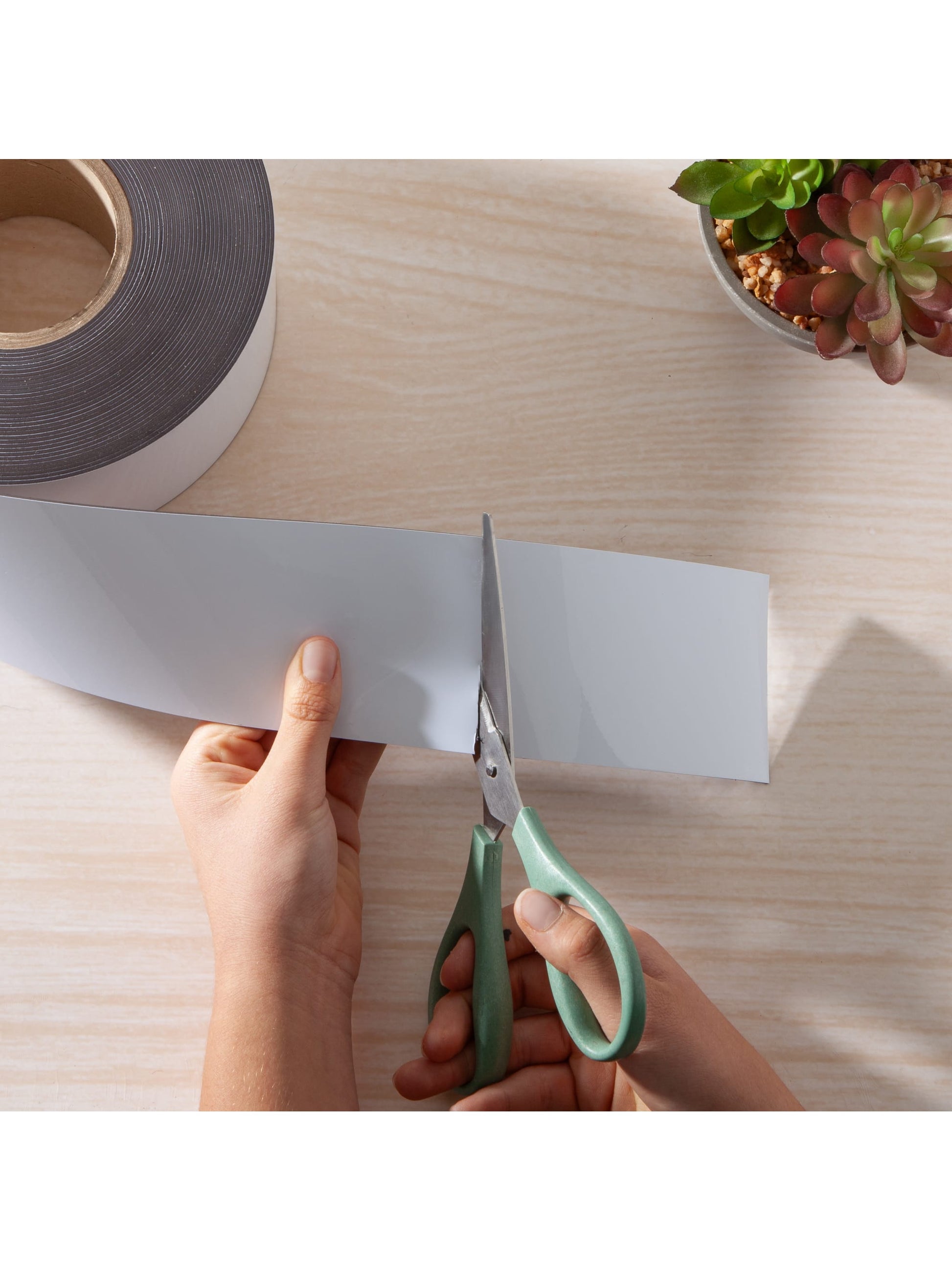 Magnetic Tape Roll, White, White, Set of 1, 843463151526