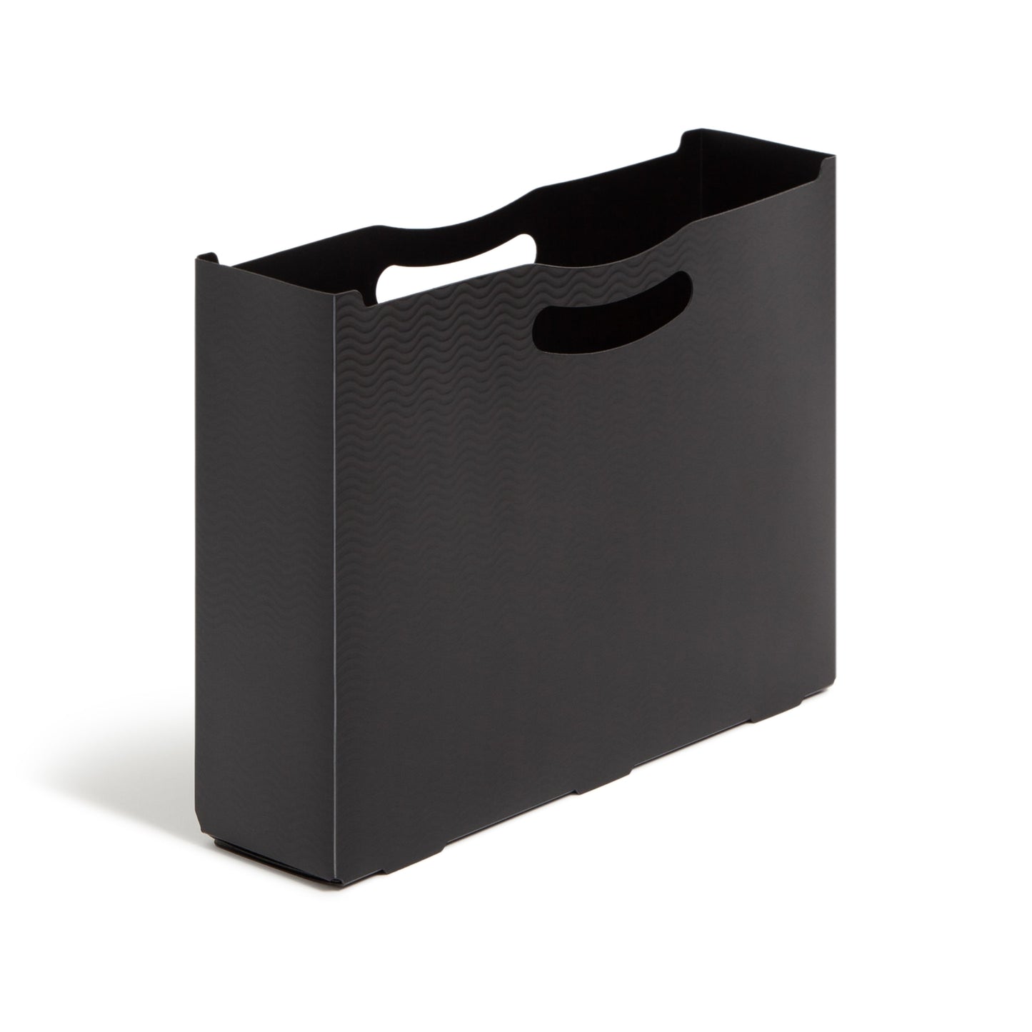 Poly File Boxes, 3-Inch Expansion, Black Color, Letter Size, Set of 1, 086486716314