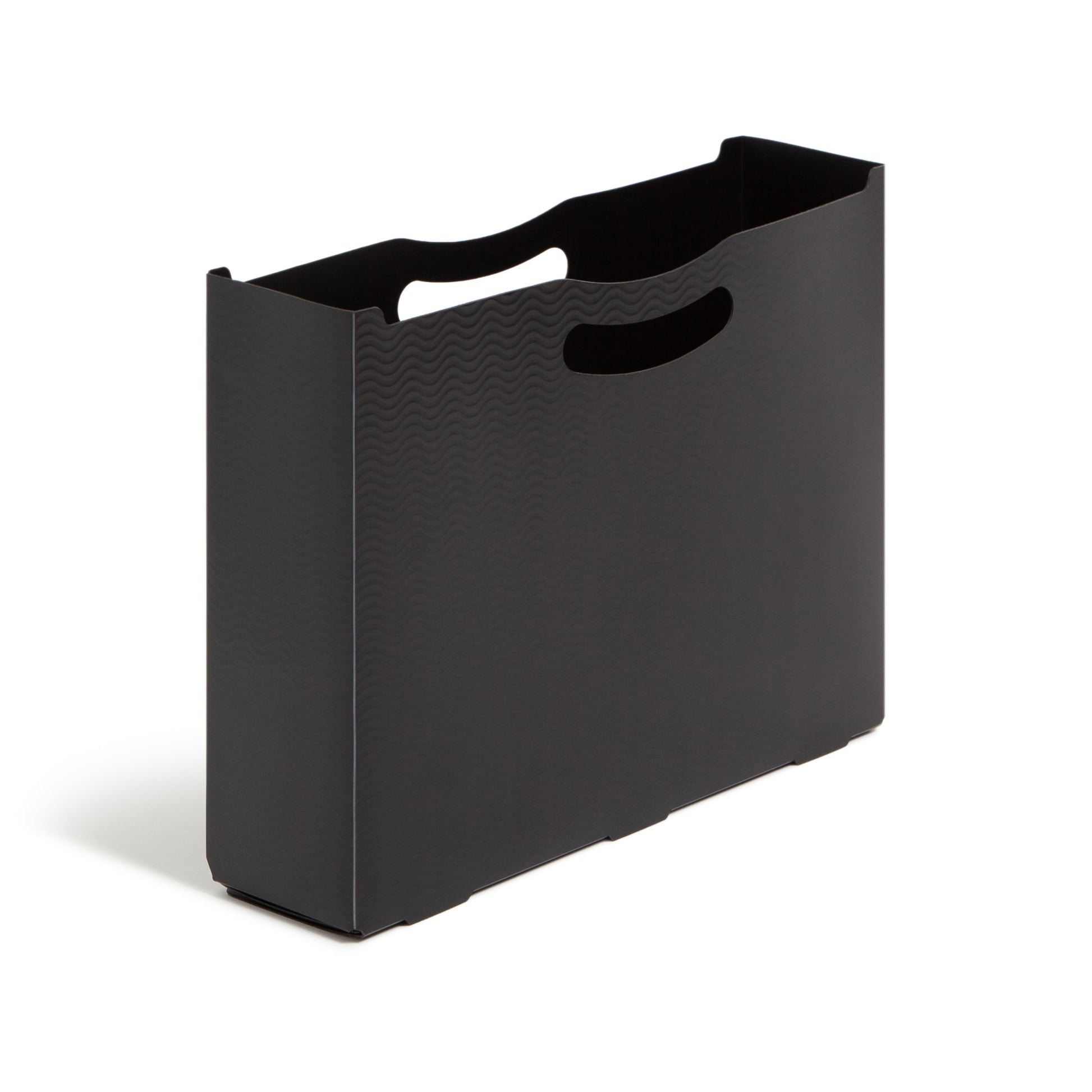 Poly File Boxes, 3-Inch Expansion, Black Color, Letter Size, Set of 1, 086486716314