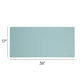 Vegan Leather Desk Pad, Superior Blue Color, 36"X17" Size, Set of 1, 086486648301