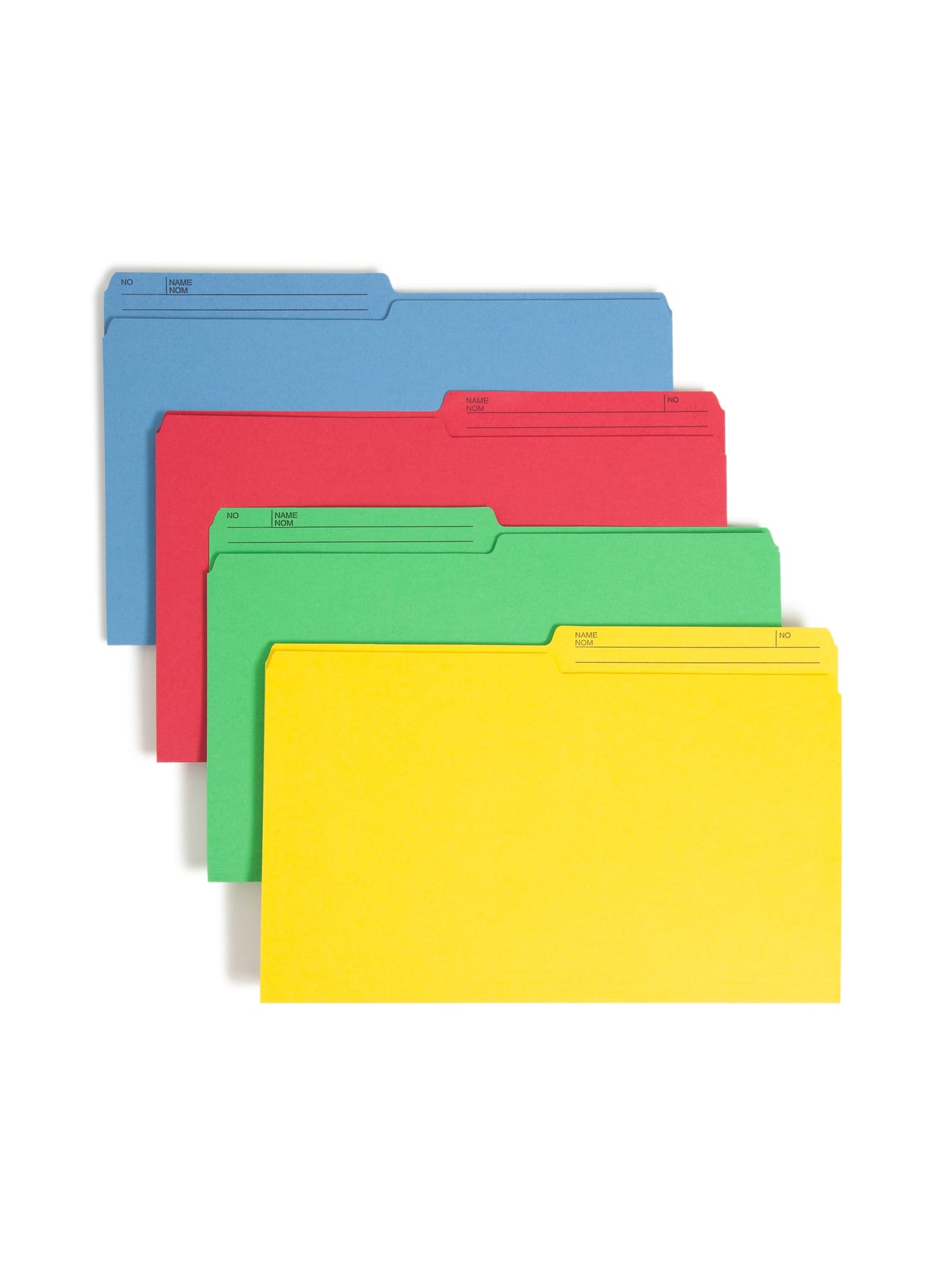 WaterShed®/CutLess® Reversible Printed Tab File Folders, Assorted Colors Color, Legal Size, 086486169585