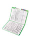 Reinforced Tab File Folders, Straight-Cut Tab, Green Color, Letter Size, Set of 100, 086486121101