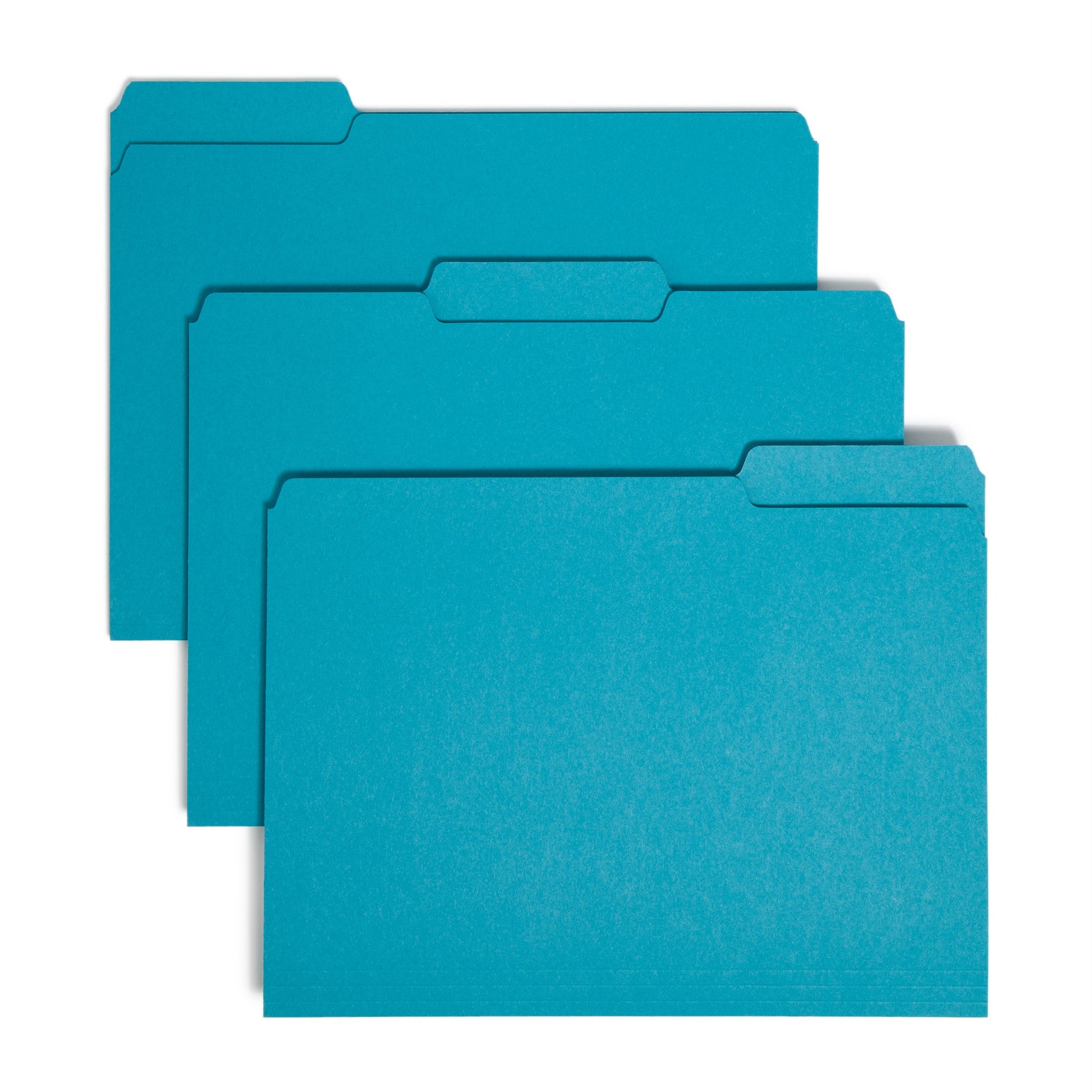 Interior File Folders, Teal Color, Letter Size, Set of 100, 086486102919