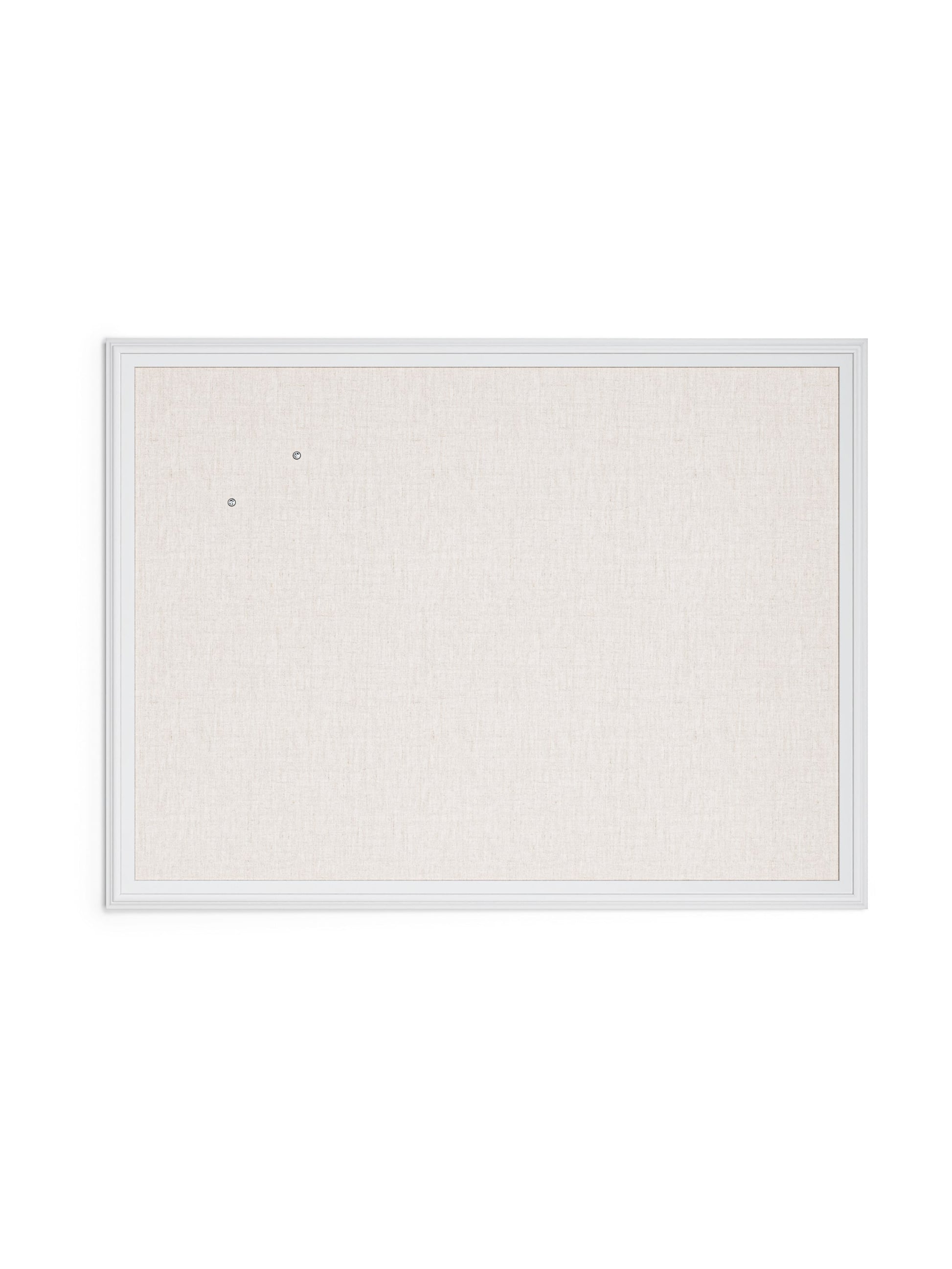 Decor Frame Linen Bulletin Board, White, Brown, 40" x 30", 3 x 2, Brown, 40" X 30" Size, Set of 1, 817894029174