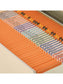 Reinforced Tab File Folders, Straight-Cut Tab, Orange Color, Letter Size, Set of 100, 086486125109