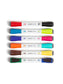 Bullet Tip Double Ended Dry Erase Markers, Assorted Colors, Assorted Colors, Set of 6, 812296025076