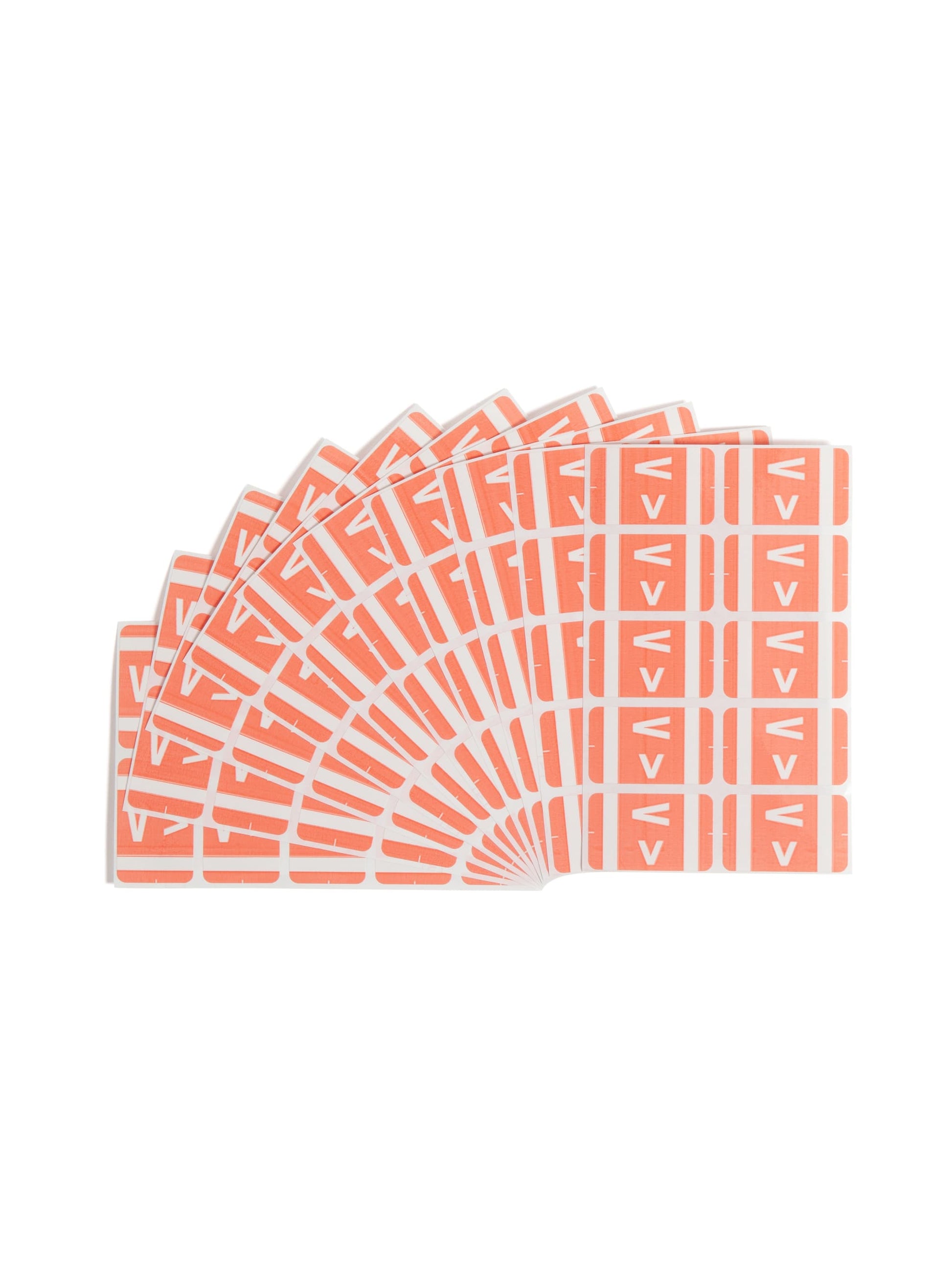AlphaZ® ACCS Color Coded Alphabetic Labels - Sheets, Pink Color, 1" X 1-5/8" Size, Set of 100, 086486671927