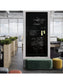 Frameless Glass Non-Magnetic Dry Erase Board, N/A, Black, 96" x 47", 8 x 4, Black, 96" X 47" Size, Set of 1, 843463130156