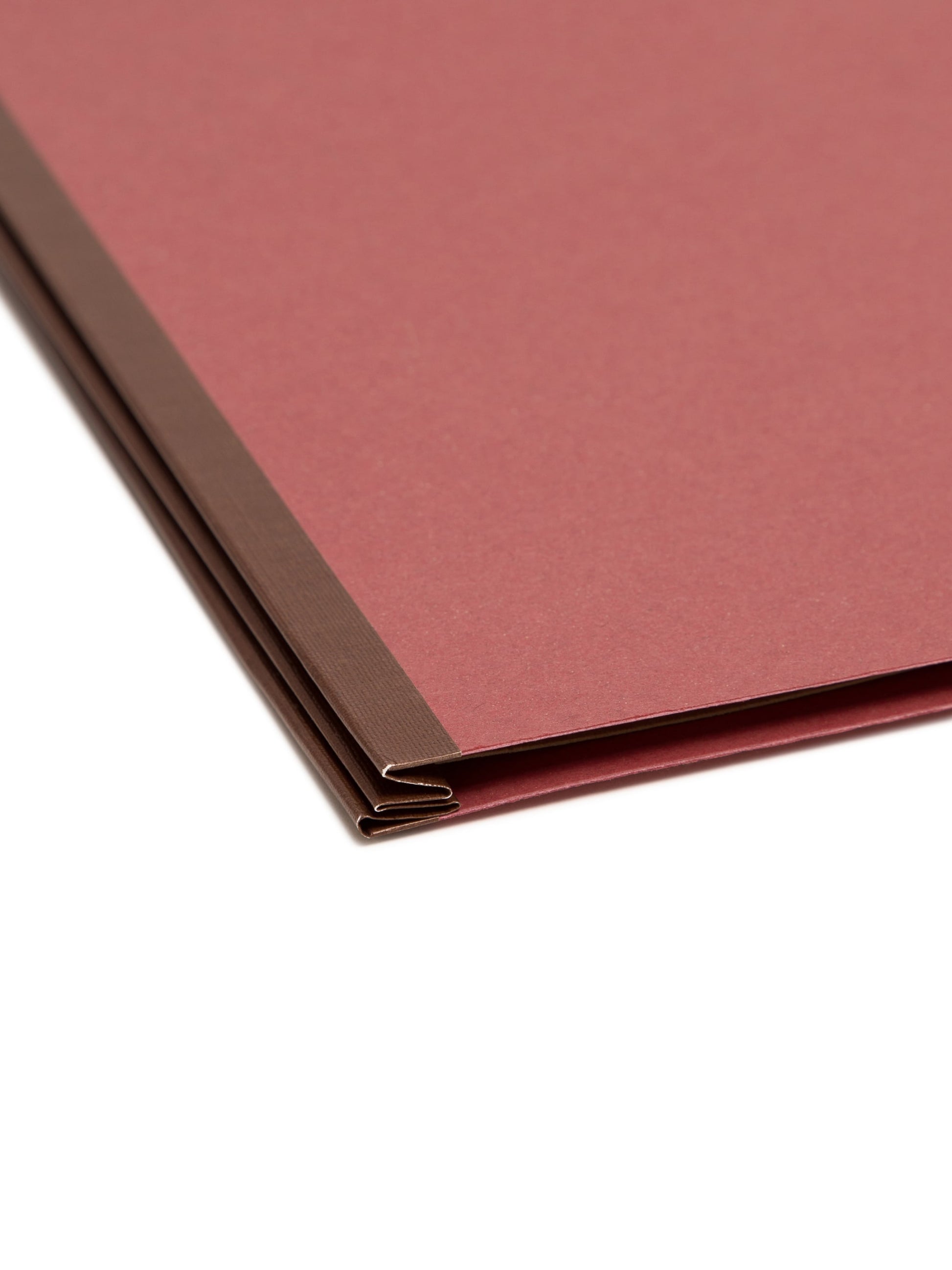 100% Recycled Value Pressboard Classification Folders, 2 Dividers, 2 inch Expansion, 2/5-Cut Tab, 2 Fasteners, Red Color, Legal Size, Set of 10, 30086486211896