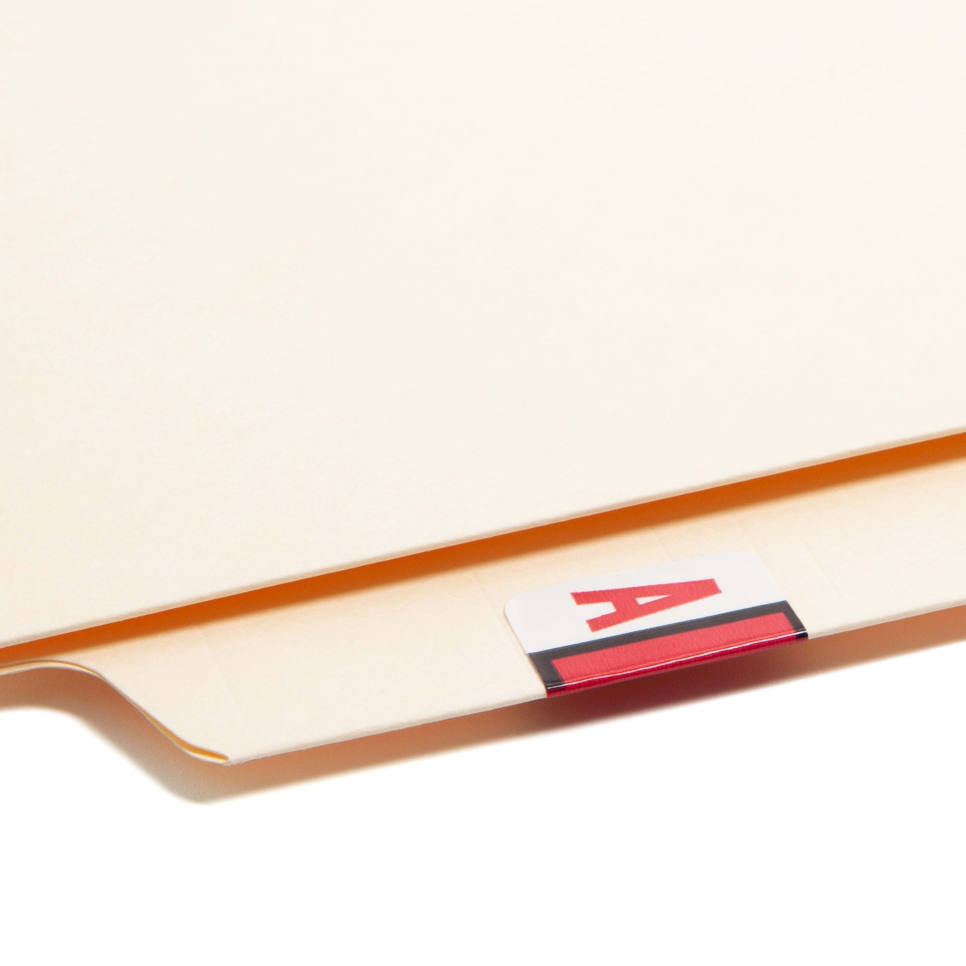 BCCR Bar Style Color-Coded Alphabetic Labels, A-Z Rolls, Red Color, 1-1/4" X 1" Size, Set of 50, 086486670715