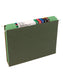 Reinforced Tab File Folders, Straight-Cut Tab, Green Color, Letter Size, Set of 100, 086486121101