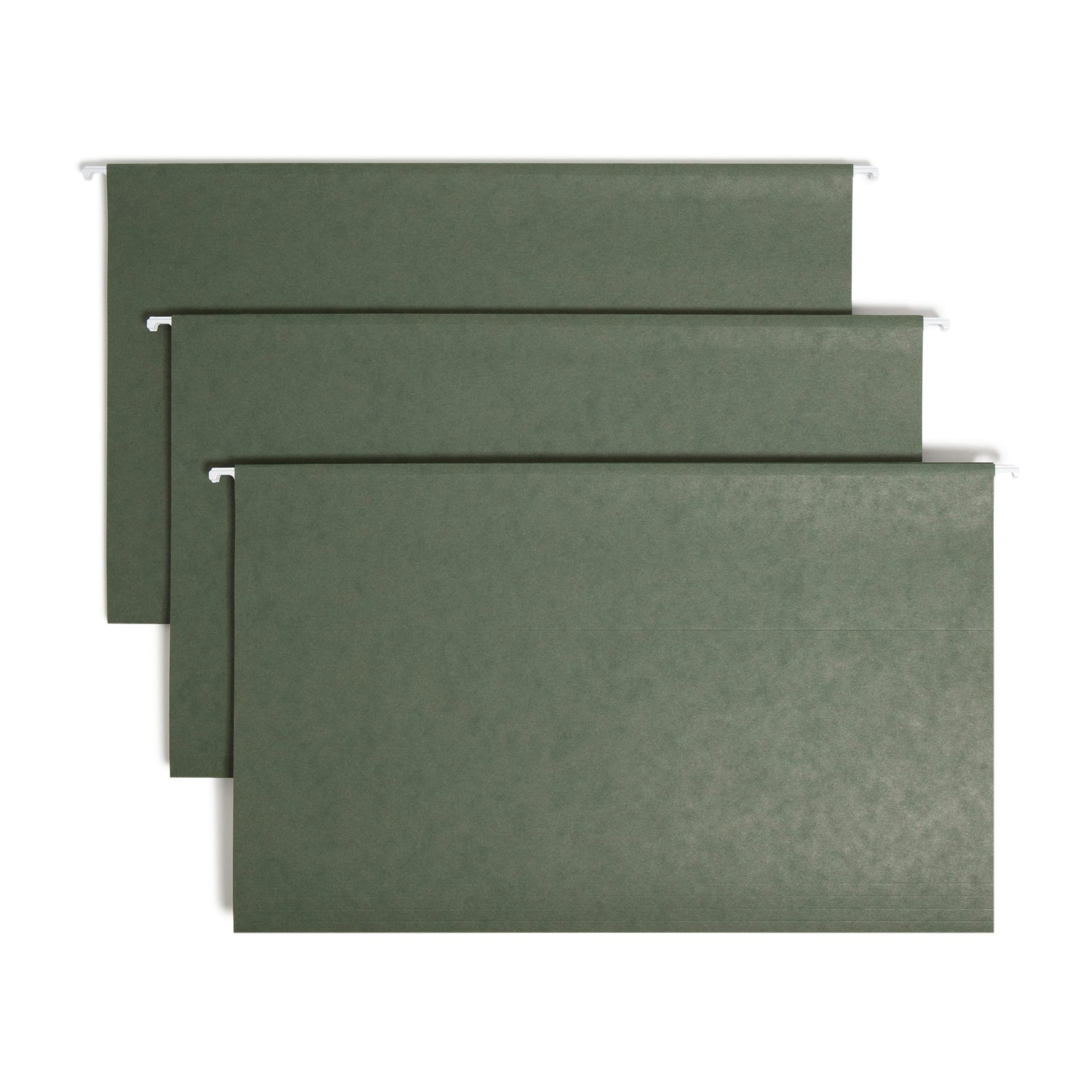 TUFF® Hanging File Folders with Easy Slide® Tabs, Standard Green Color, Legal Size, Set of 20, 086486641364